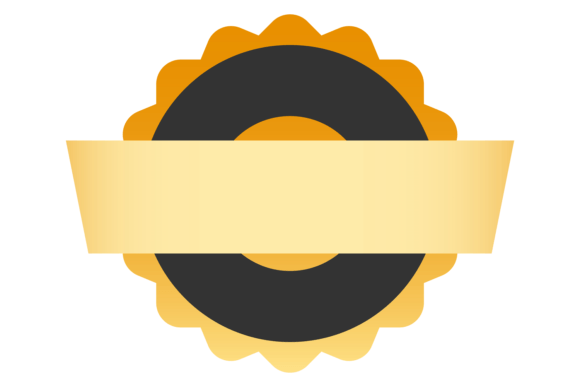 Golden Round Badge Template Review