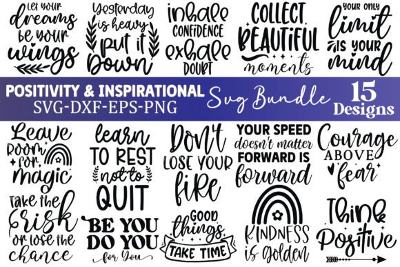 Positivity Inspirational SVG Bundle Review