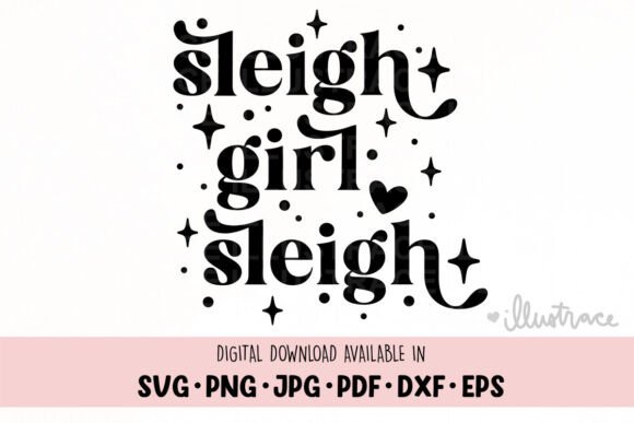 Sleigh Girl Sleigh Svg, Christmas Svg Review